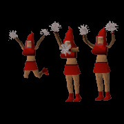  who wil score the most?**GNOME BALL**for who will the girl gnomes cheer?
